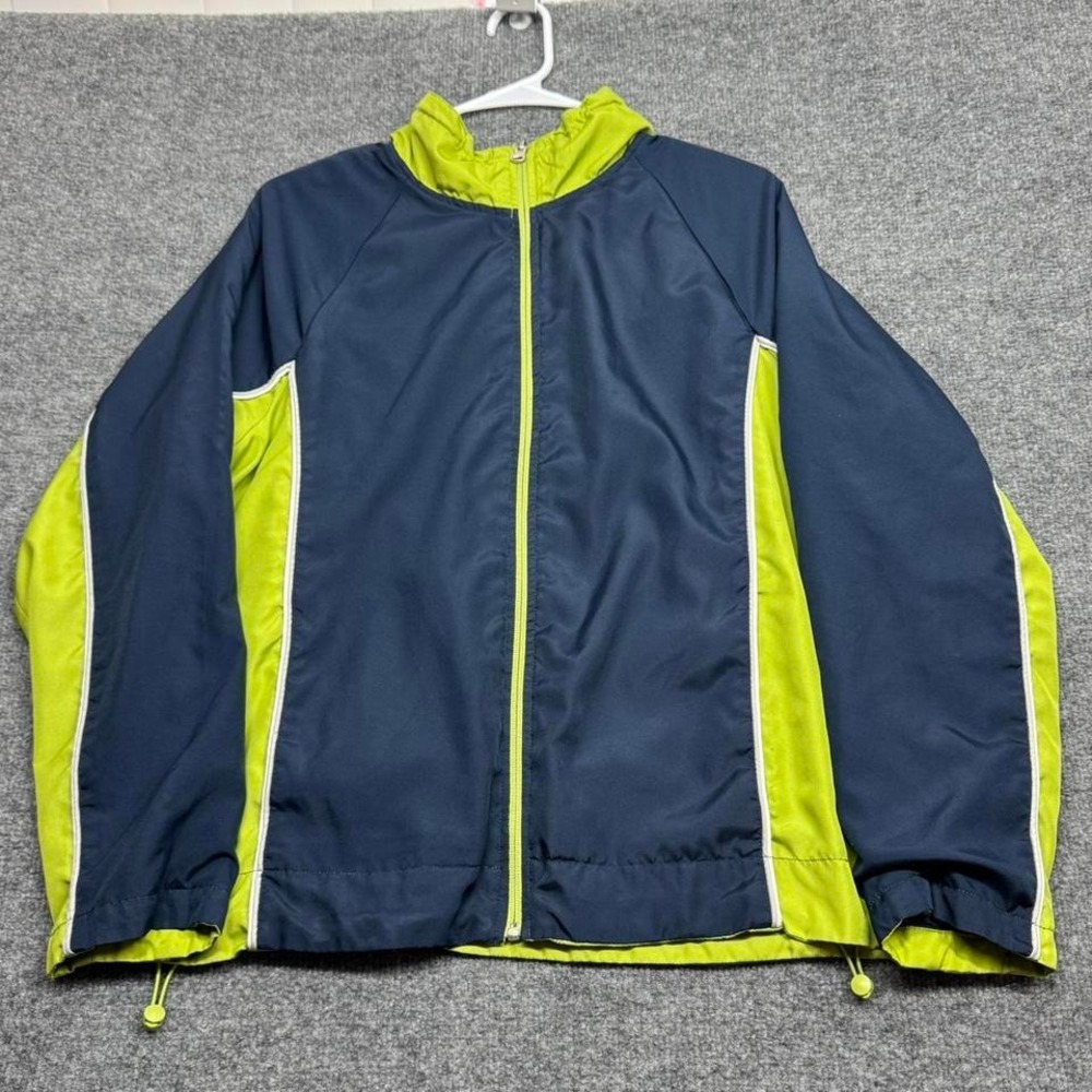 St‎ John's Bay Active Reversible Track Jacket Size Large